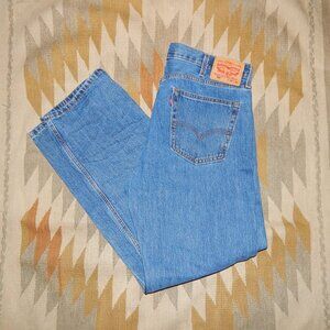 Levi's 505 - 38 x 34 - 100% Cotton Denim Blue Jeans Levi Strauss Levis EPOC